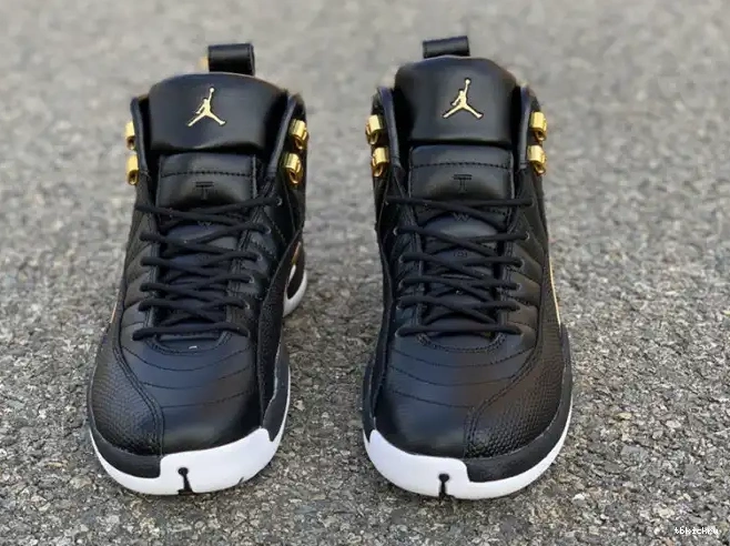 Rep TBK 12 AO6068-007 Retro Black 'Reptile' Metallic Gold-White Air Jordan 0620